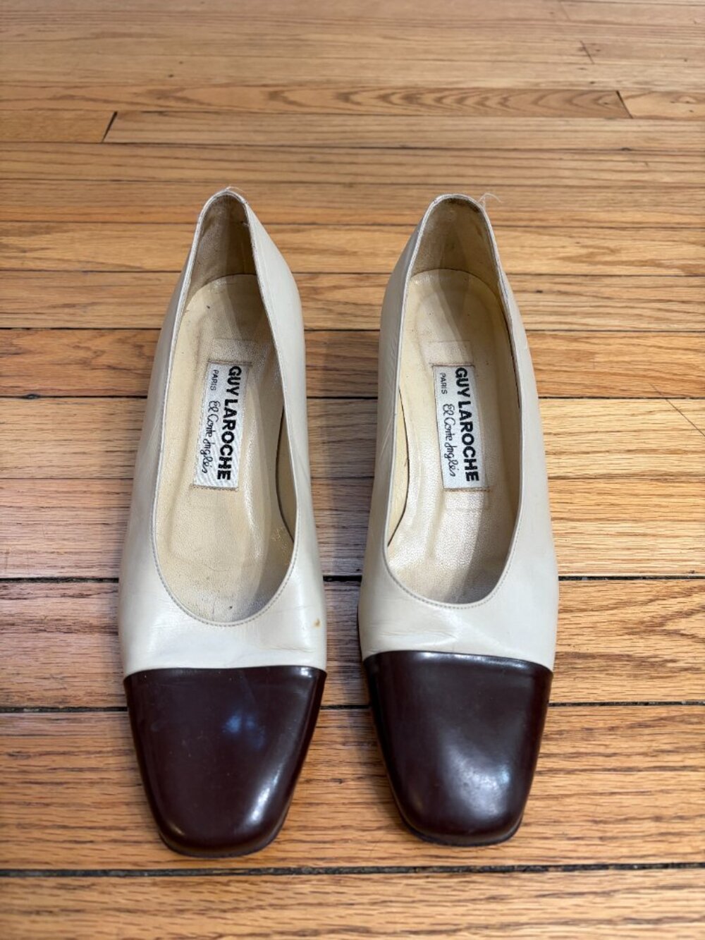 Guy Laroche Women's Cream and Tan Courts